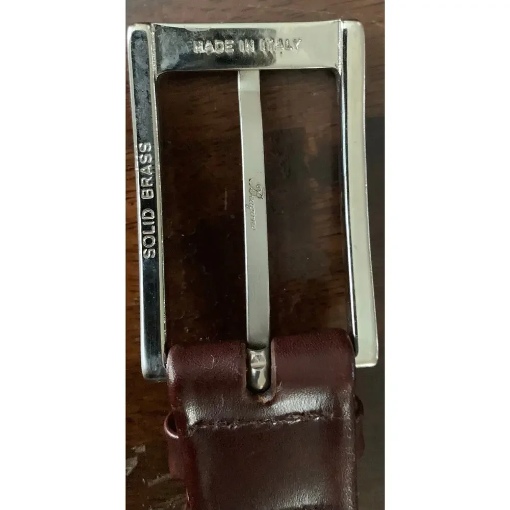 Mens Bragano Brown Leather Belt by Cole Haan